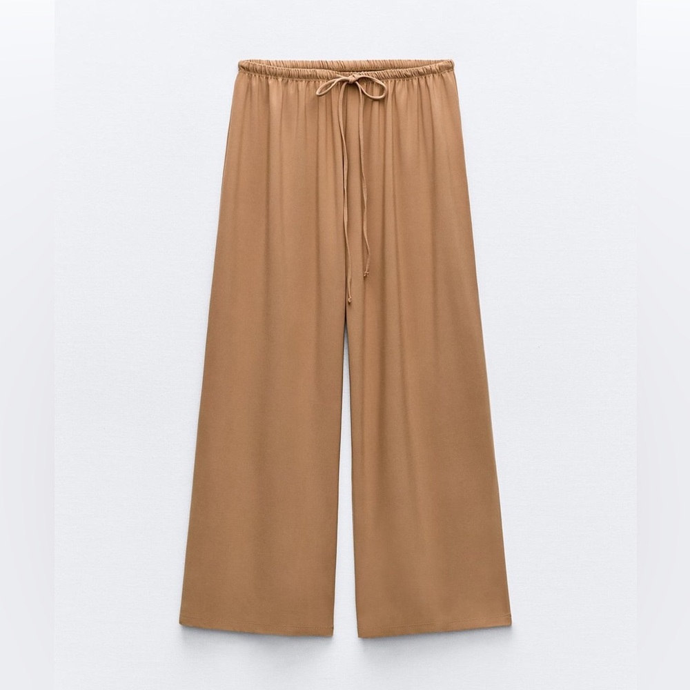 Zara Flowing Trousers Camel